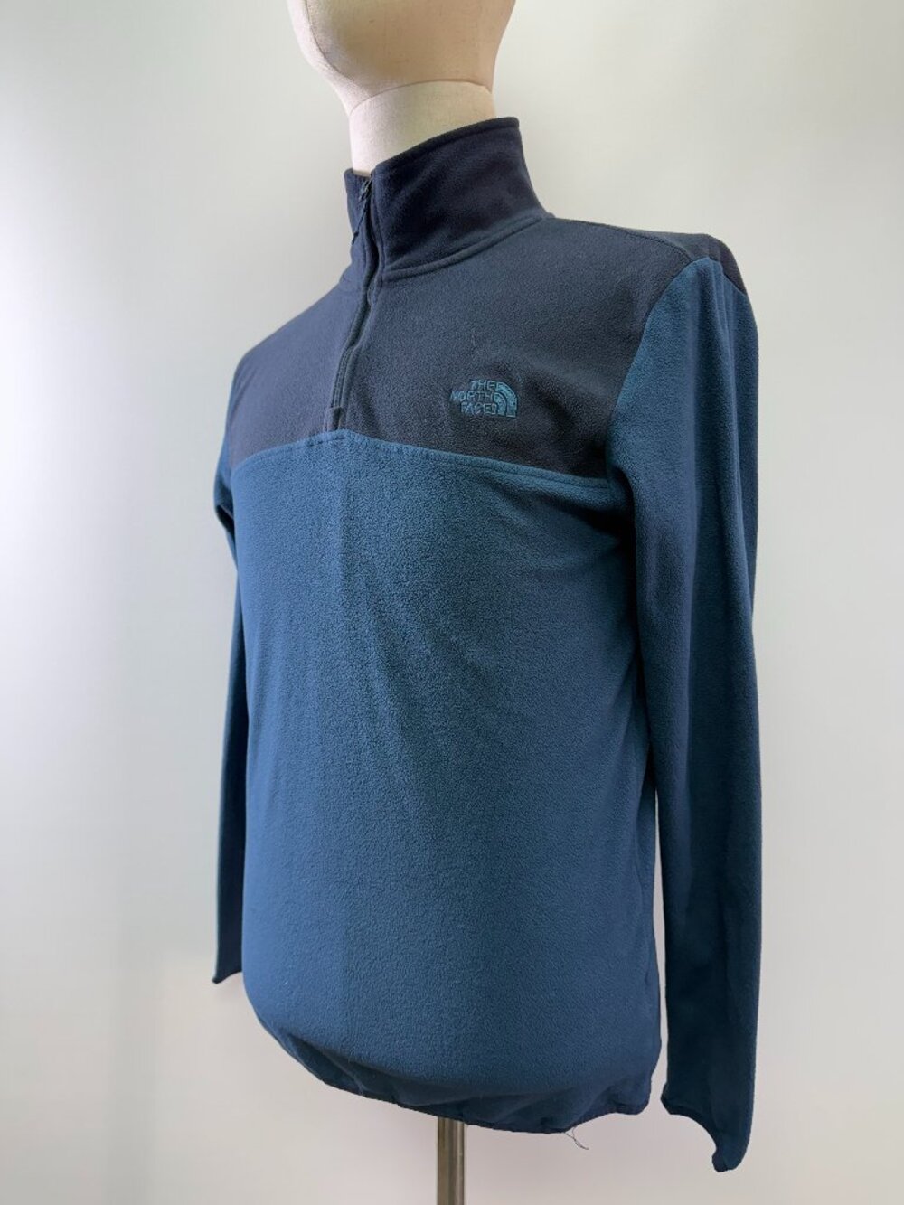 The North Face TKA 100 Glacier Men’s 1/4 Zip Fleece Pullover Navy Royal Blue